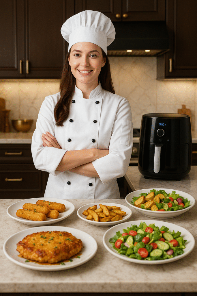 Vera air fryer specialist. Vera is a dedicated Air Fryer recipe specialist known for her clean, elegant cooking style and her talent for turning simple ingredients into impressive.